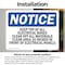Signmission Keep Top Of All Electrical Boxes Clear Of, 5 in W x Rectangle, Vinyl Decal OS-2PACK-NS-D-35-L-13879 - alternate 3